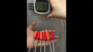 Smart Phone Control Bluetooth BBQ Meat Thermometer for Grill
