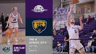 NCAA DIVISION III BASKETBALL: Bluffton Beavers vs. Franklin Grizzlies (MBK/WBK)