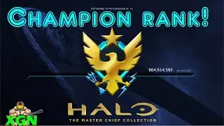 Halo MCC MAX Rank reward (CHAMPION) achieved in under 50 days played!!
