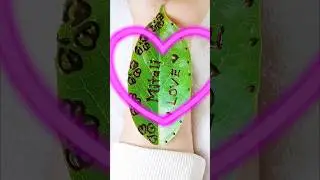 Leaf Mehndi Love Design 💚 | Nature Art with Name #shorts #hennadesign
