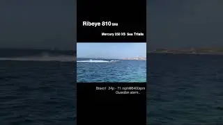 Ribeye 810 (sr8) Mercury 250 XS - 3rd Sea Trial #mercuryoutboards #mercurymarine #boating