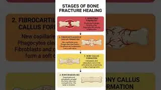 Stages of bone fracture healing.#bonefracture #fracturehealing#orthopedics #studymedpro#medicosstuff