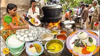 Visakhapatnam Famous Breakfast Ram Babu Ki Andhra Style Cheapest Idli Rs. 20/- l Andhra Food Tour