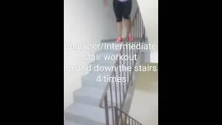 Beginner stair workout