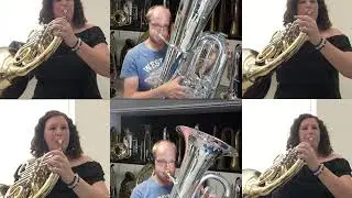 Mr Jums, Daniel Ridder (Tuba) & Isabelle Roelofs (French Horn)
