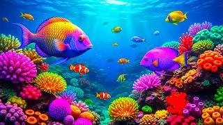 The Best 4K Aquarium - Dive Into The Mesmerizing Underwater Realm, Sea Jellyfish, Coral Reefs. #76