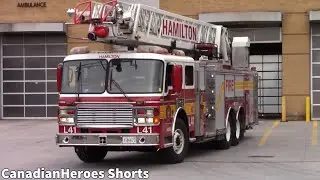 HFD - Hamilton Fire (Spare) Ladder 41 Leaving Fire/EMS Station #4! (5/5/2022)