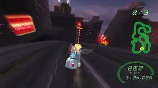Crazy Frog Racer (PS2) - Time Trial Gameplay