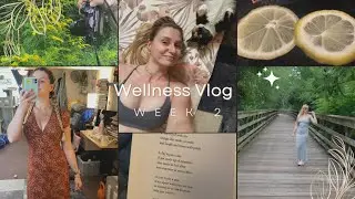 WELLNESS VLOG | week 2 | daily healthy habits, wardrobe revamp + nature
