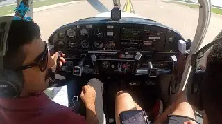 short cross country flight with ATC from Lubbock,TX - Plainview,TX رحلة طالب طيران