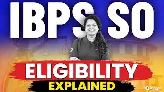 IBPS SO Law officer Eligibility Criteria 2024 | Law Bank Officer Preparation