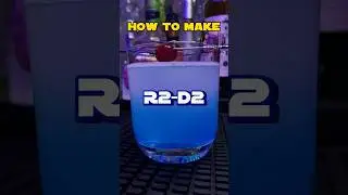 R2-D2 (A cocktail inspired by Star Wars) #cocktail #starwars #r2d2 #droid