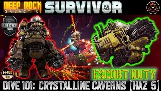 Deep Rock Galactic: Survivor | Dive 101: Escort Duty - Sector 2 - Crystalline Caverns (Haz 5)