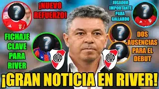 ¡GRAN NOTICIA en RIVER! | NUEVO REFUERZO | FICHAJE CLAVE para GALLARDO | El JUGADOR más IMPORTANTE