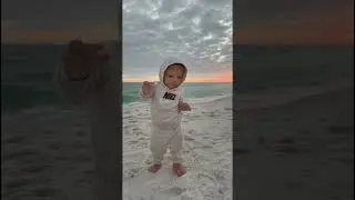 Великолепный пляж на закате -  Pensacola beach #жизньвсша #влог #океан #малыш #закат #семейныйвлог