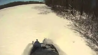 ski doo deep powder ridding and carving