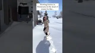 Showing homes in the winter in Minnesota be like&hellip; #realtorlife #realtorproblems #realestate #mn
