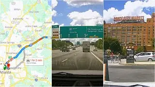 Road trip from Dacula, Georgia to Atlanta, Georgia via I85S | Ponce City Market | May 2022.