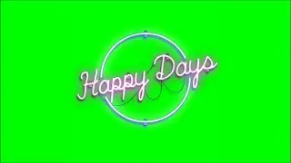 Green Screen Neon Lights / Neon Signs