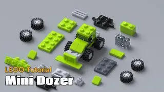 How to Build a Mini LEGO Dozer! 🚜💨 Easy Tutorial