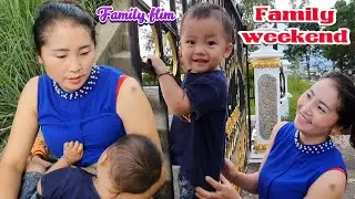 Mom and her son then and now