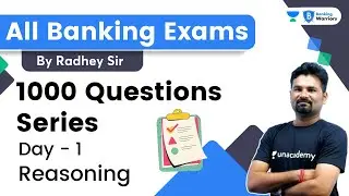 1000 Questions Series | Day - 1 | Reasoning | All Banking Exams | By Radhey Sir | Banking Warriors