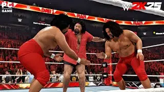 WWE 2K25 - Showcase The Wild Samoans vs. The Dudley Boyz - Tables Match || PCGAMEPLAY