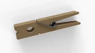 「DESIGN 158」 How to draw CLOTHES PIN by Solidworks