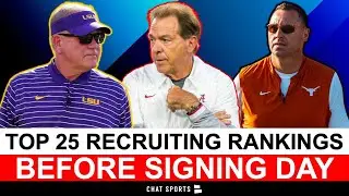 College Football Recruiting: Top 25 Ranked Classes Leading Up To 2023 National Signing Day