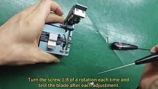 how to adjust blade height of ET-20 fiber cleaver