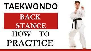How to Learn Taekwondo Back Stance Dwit kubi #taekwondo #taekwondotechniques #taekwondostances #tkd