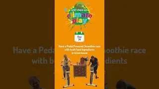 Climate play 74: Have a Pedal Powered Smoothie race with bush food ingredients at Greenhouse