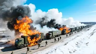 13 Minutes Ago! 500 Russian Containers Carrying Millions of Tons of Ammunition Destroyed by NATO