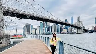 Walking through history 🌉 | Brooklyn Bridge, Wall Street & Little Island | New York Tour Vlog 🇺🇸