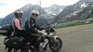 VIAJE/RUTA EN MOTO por el pirineo | con una Yamaha FZ1