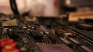 NEWSCOPE6 VGA kit installation to a HP8563E Spectrum analyser. PART3B Install DIP sockets (U204).