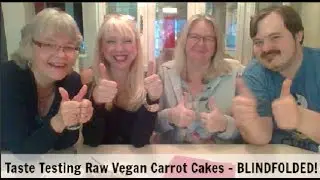 Blindfolded Taste Testing |  Raw Vegan Carrot Cakes (part 4)