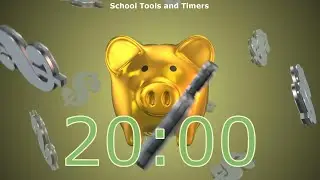 20 Minute Countdown Timer - Piggy Bank Money! 🐷💲