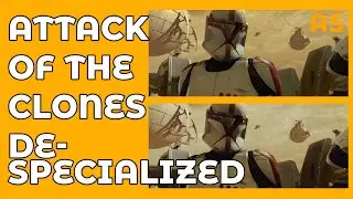Star Wars Episode II Attack of the Clones - DESPECIALIZED 4K The Clone Wars Clip & Comparison