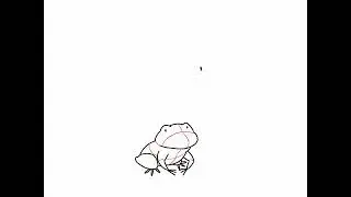 frog eats a fly