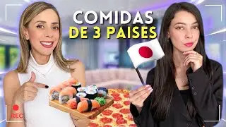 UM DIA INTEIRO COMENDO COMIDA DE PAÍSES DIFERENTES 🔥 