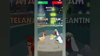 Pertempuran Ayam | Ayam Bugil Vs Ayam Putus Harapan | Game Hiburan #shorts