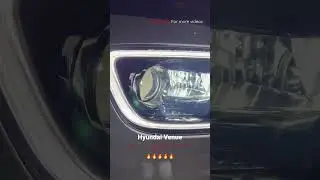 Headlight Upgrade Hyundai Venue Base model to top 😱😱😱 #shorts #shortsfeed #shortsvideo #car #yt