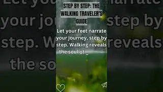 Step by Step: The Walking Traveler's Guide #HealthyTraveling #TravelHealth #wellnesstravel