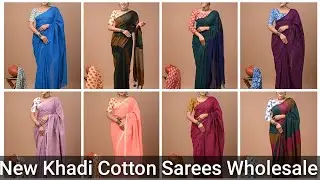 Pure Khadi Cotton Sarees | With Blouse | Cod Available 👍 #mulmulcottonsarees 