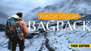 Things to carry for a trek🎒| Packing Backpack for Travel | Backpacking Tips- What to carry in a bag