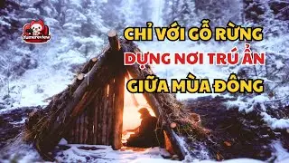 Thử thách sinh tồn: Dựng nơi trú ẩn giữa rừng tuyết để sống sót qua đêm