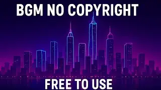 NEON SKYLINE - No Copyright Synthwave Background Music
