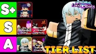TIER LIST DOS MELHORES PERSONAGENS DO ANIME LAST STAND
