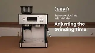 Adjusting the Grinding Time on the Gevi Espresso Machine With Grinder & Steam Wand | Setup Guide